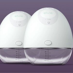 Elvie White Breast Pump Set